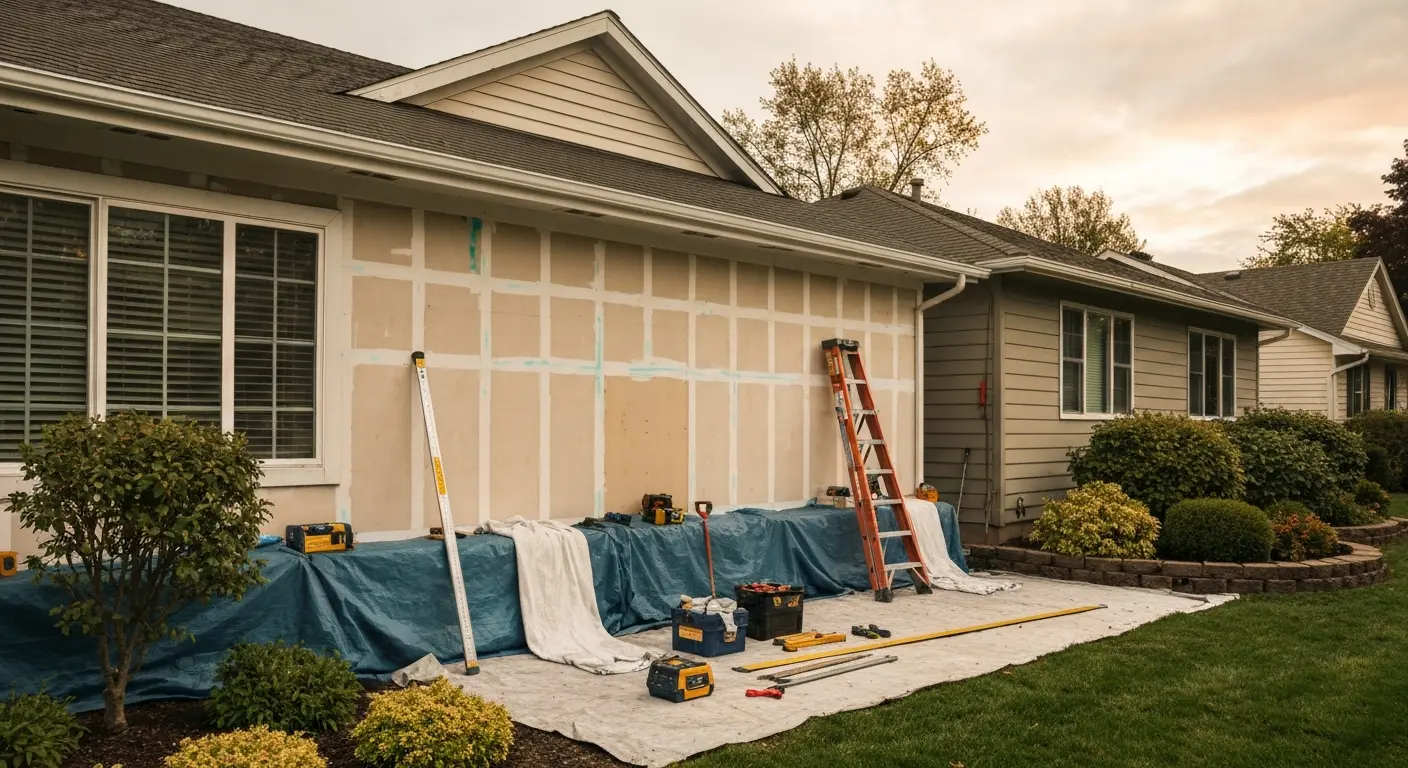 Siding repair preparation