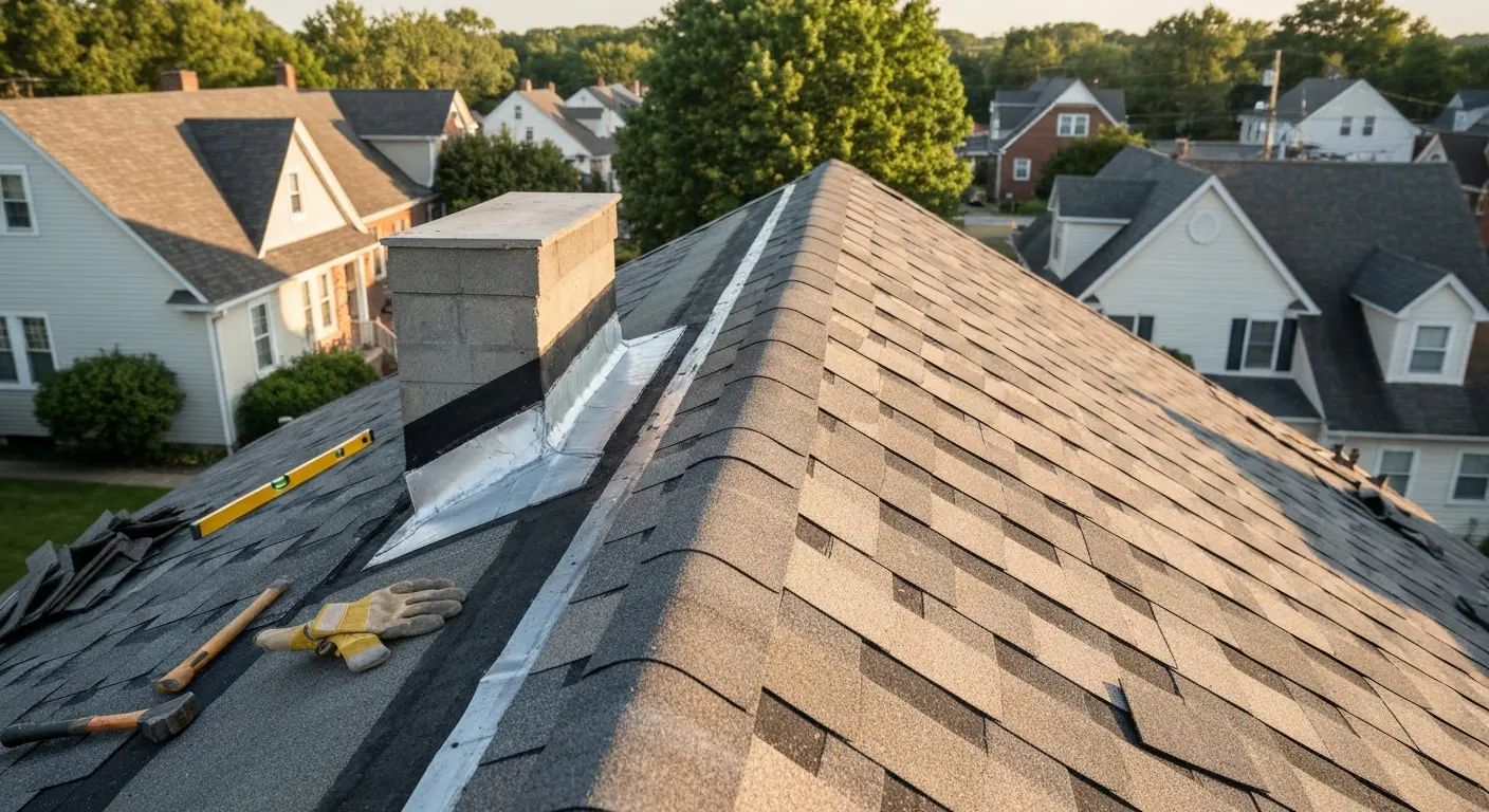 Roof repair work