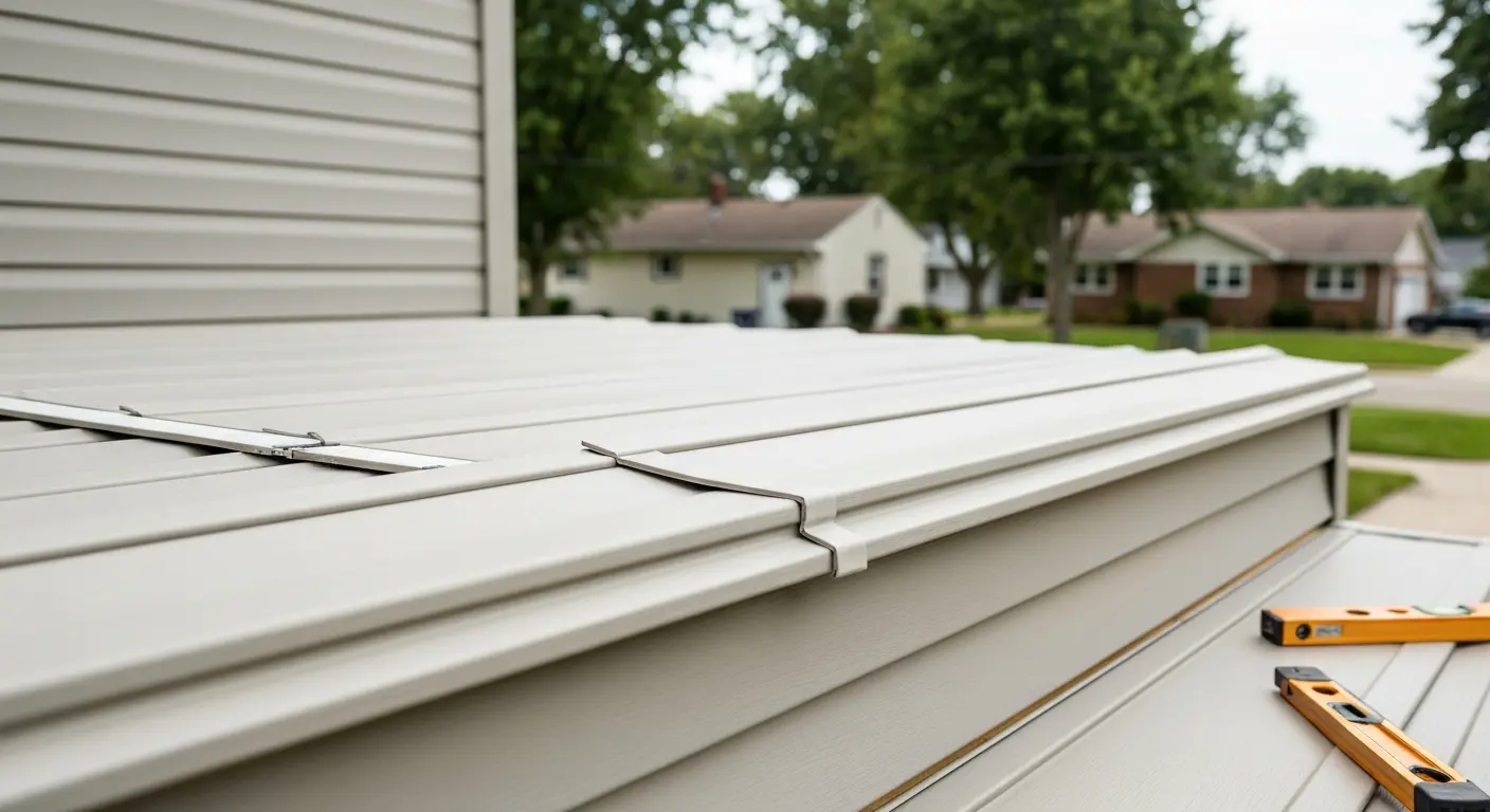 Siding installation work