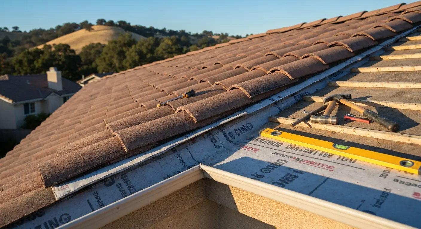 Roof repair project