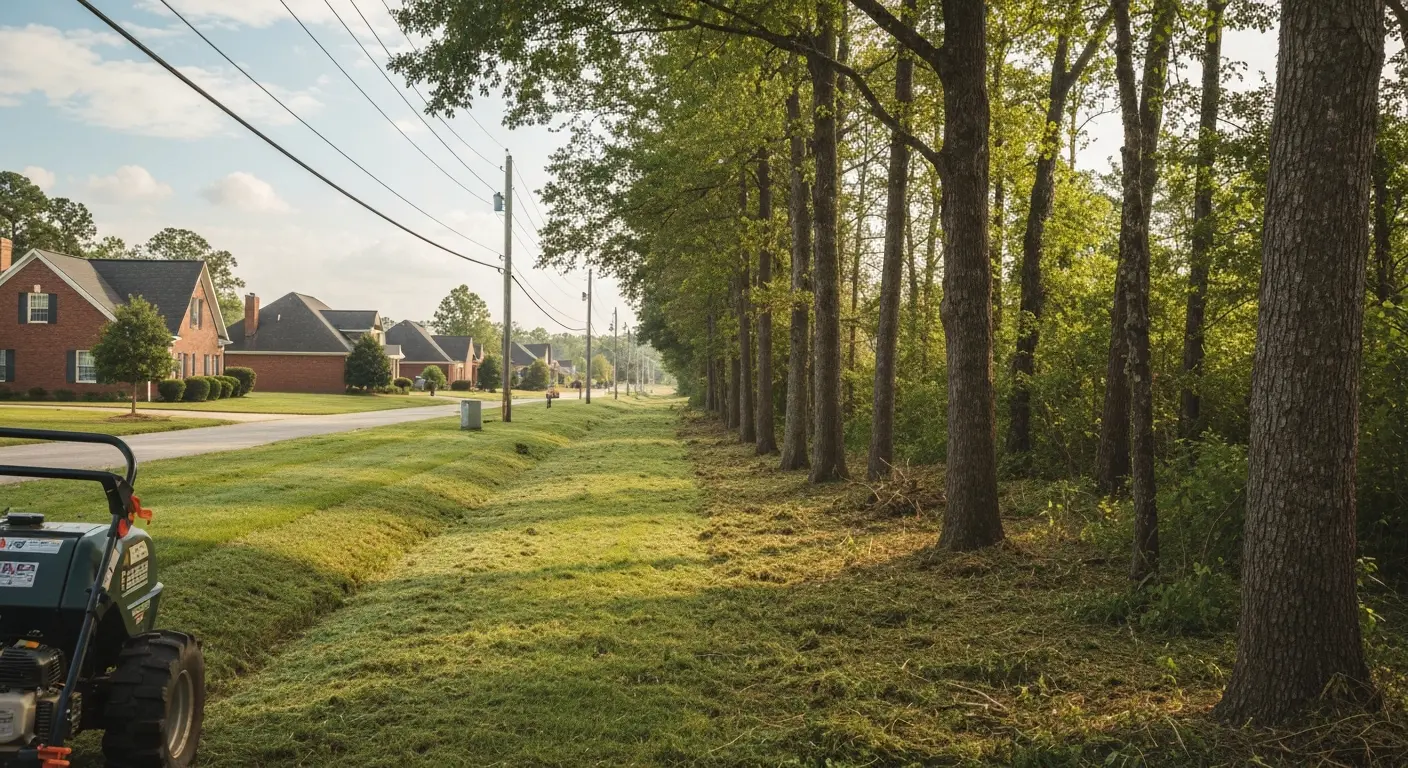 Right of way mowing service