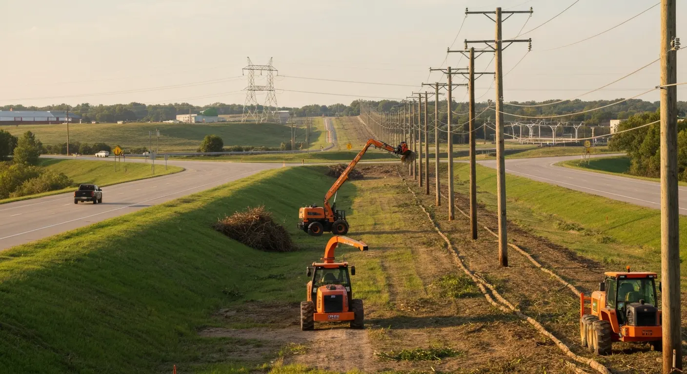 Utility corridor maintenance and right-of-way work