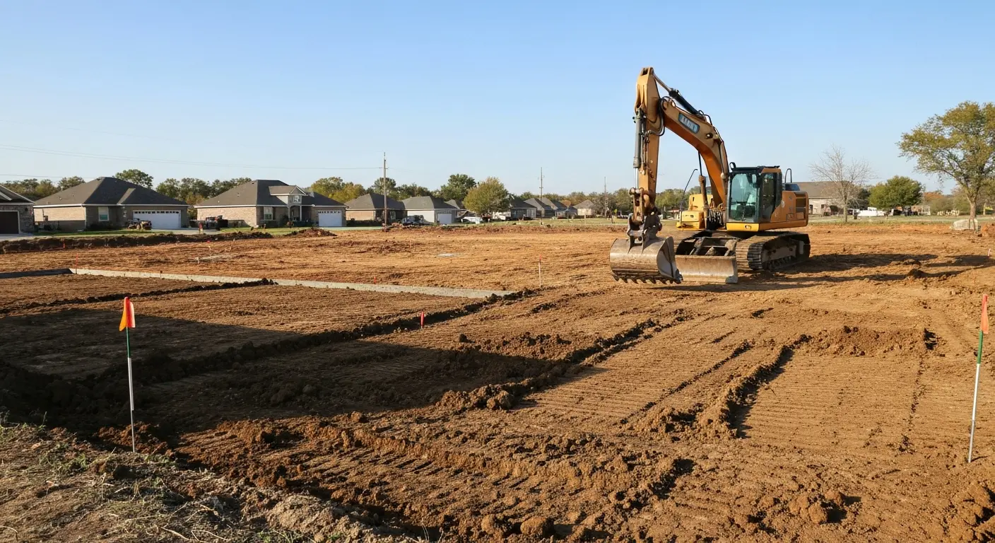 Site prep excavation
