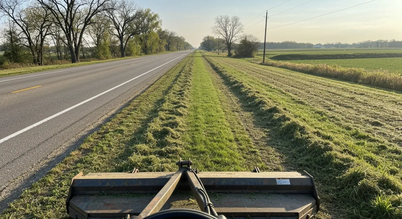 Right-of-way mowing