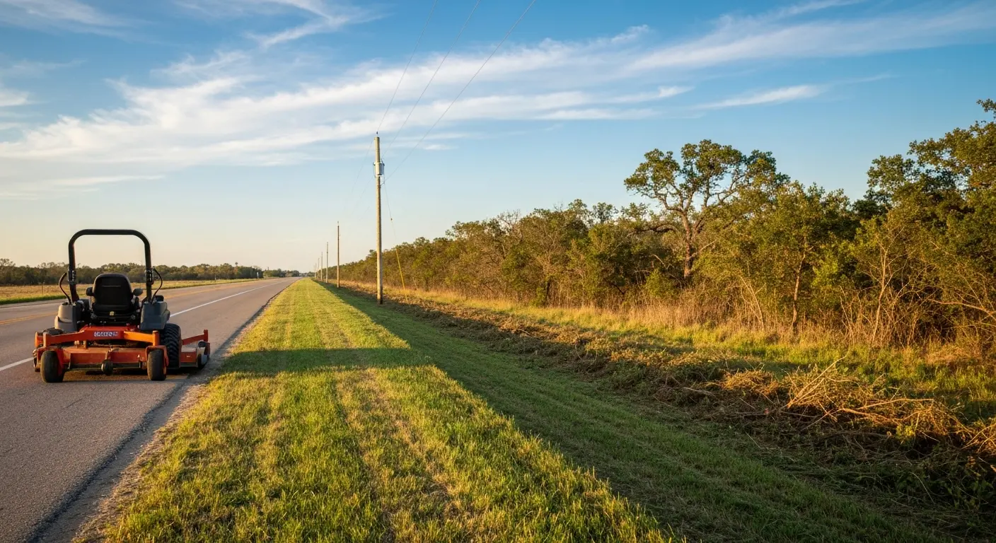Right of way mowing service