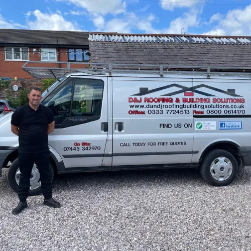 Dino Evans, owner of D&J Roofing & Building Solutions