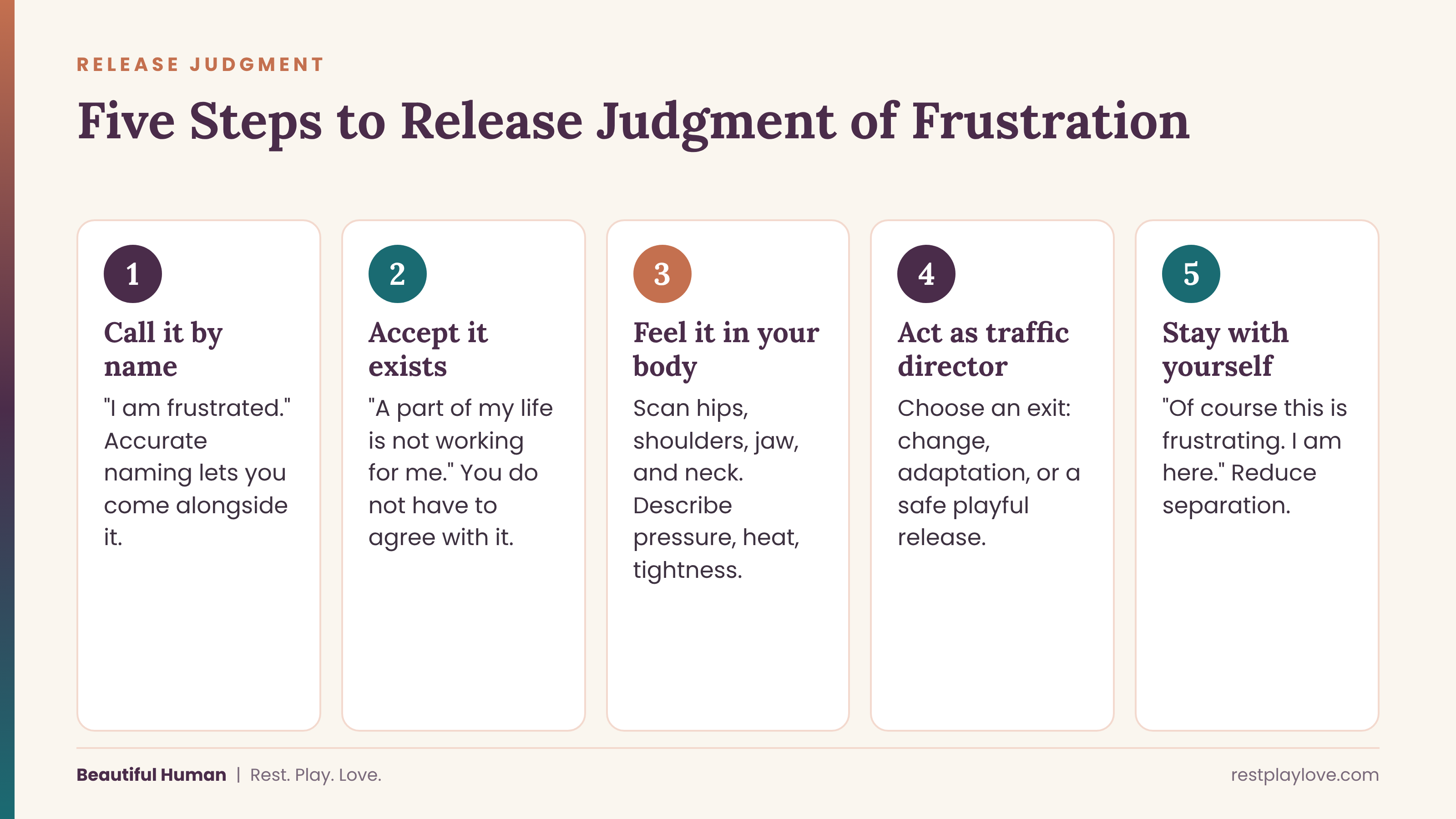 Five steps to release judgment of frustration Five steps to release judgment of frustration