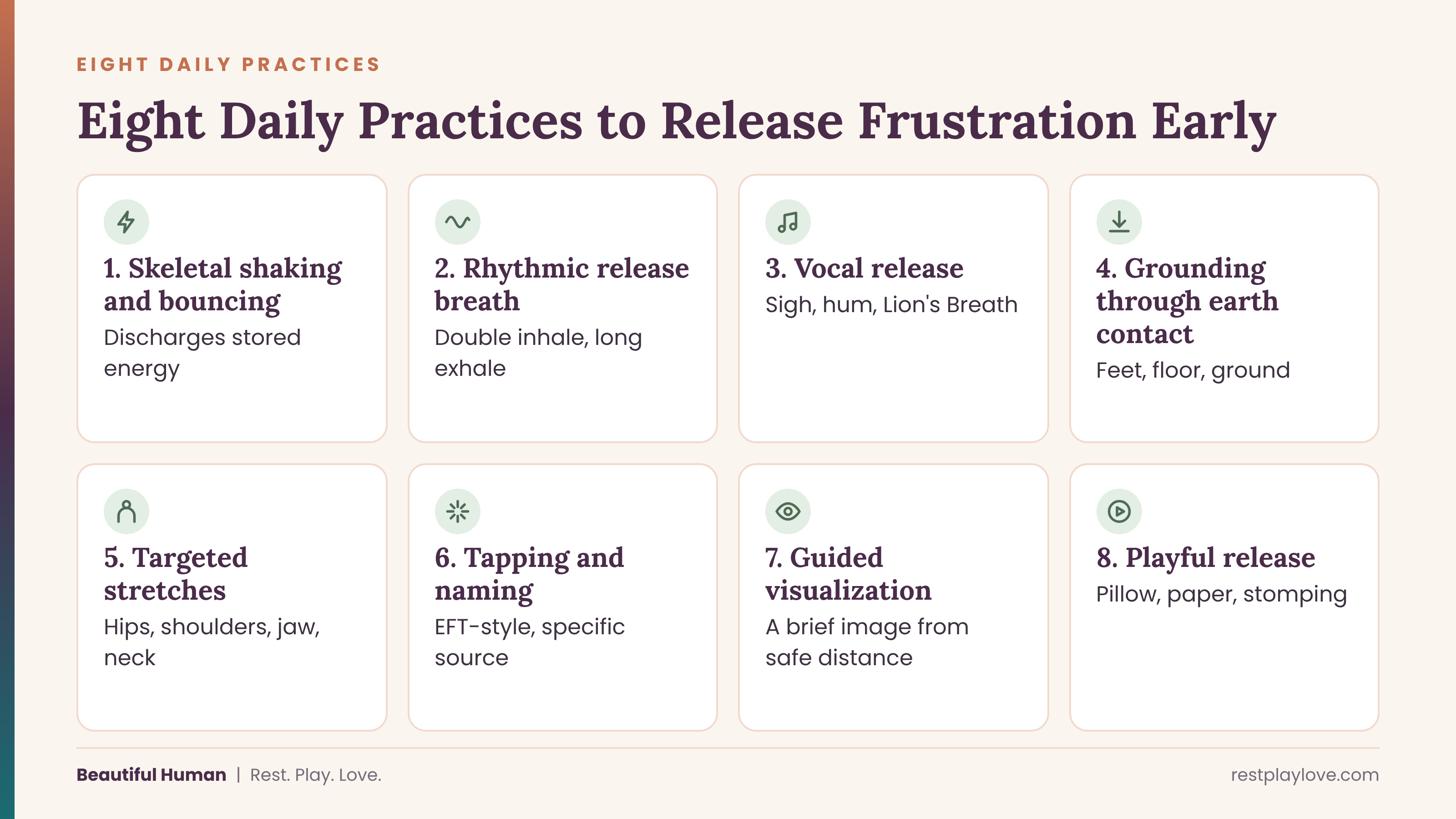 Eight daily practices to release frustration early Eight daily practices to release frustration early