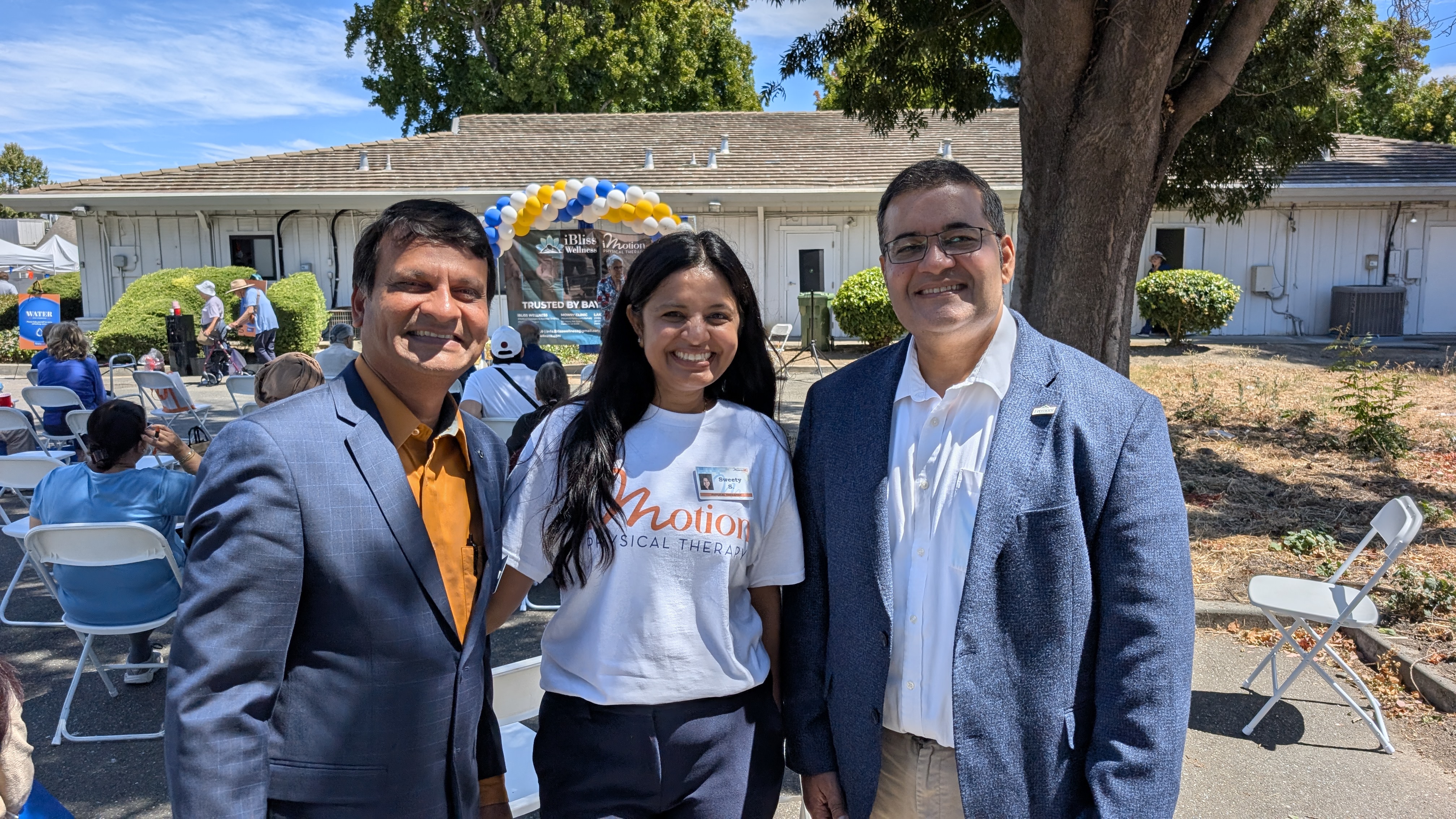 Pratik, Sweety, and Mayor Raj Salwan at NeuroFest