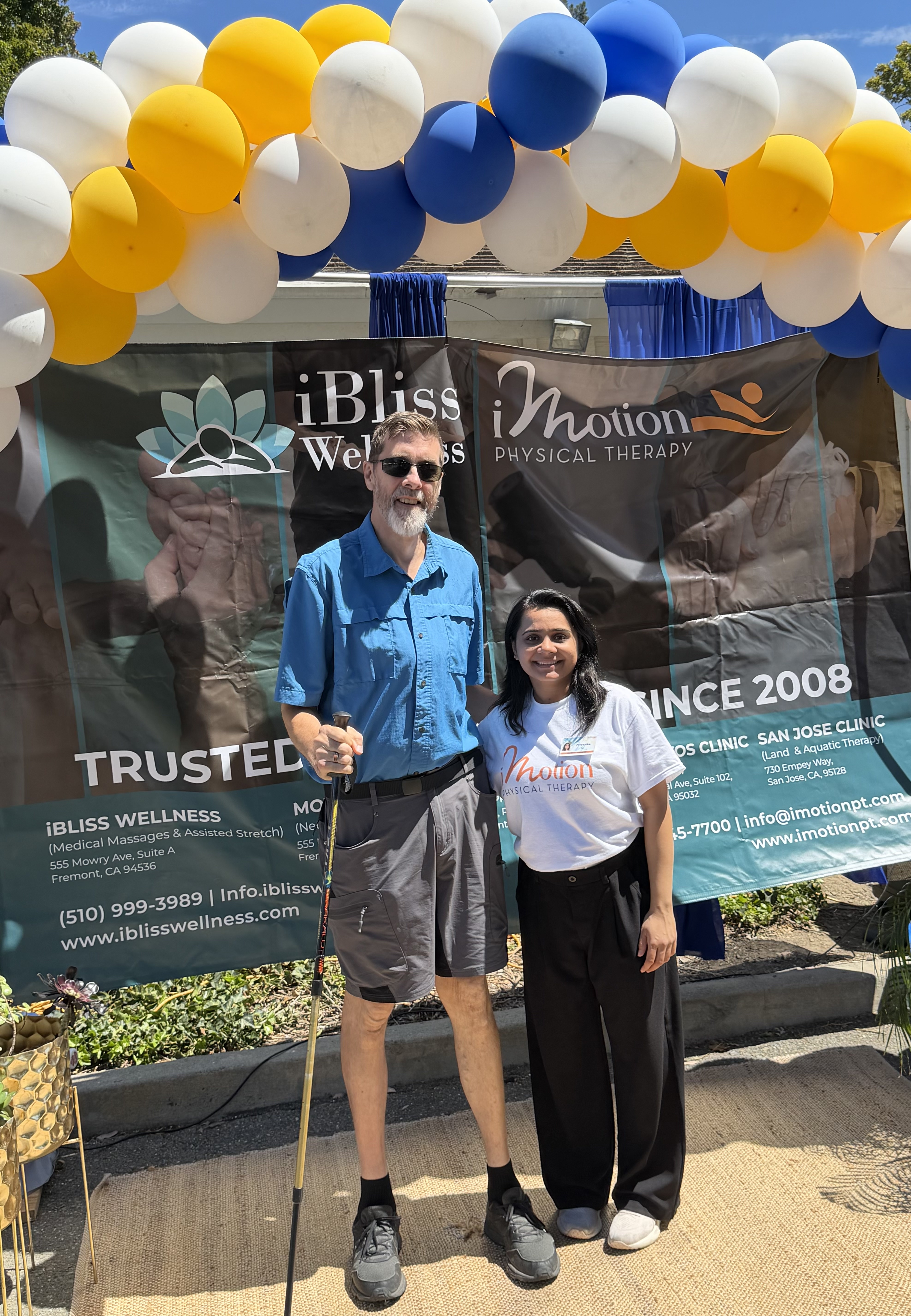 Neuro physical therapist Priyanka with an iMotion hero patient