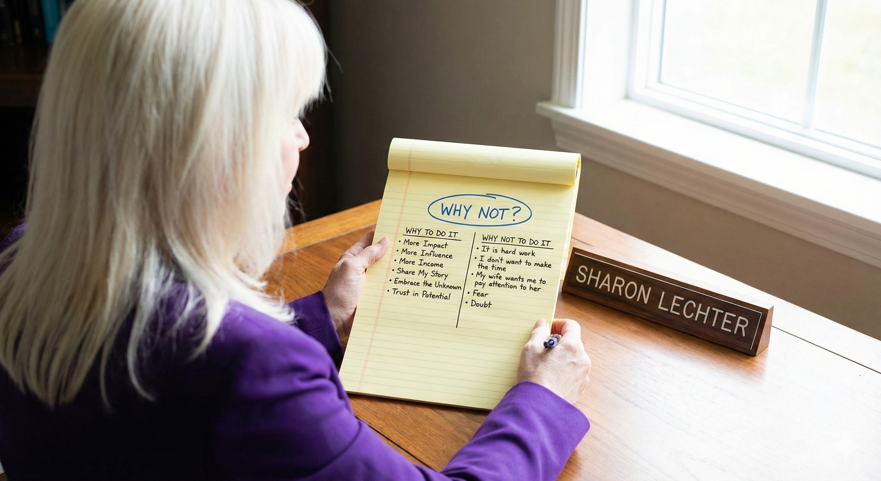 Why not? This mindset shifted everything for Sharon Lechter