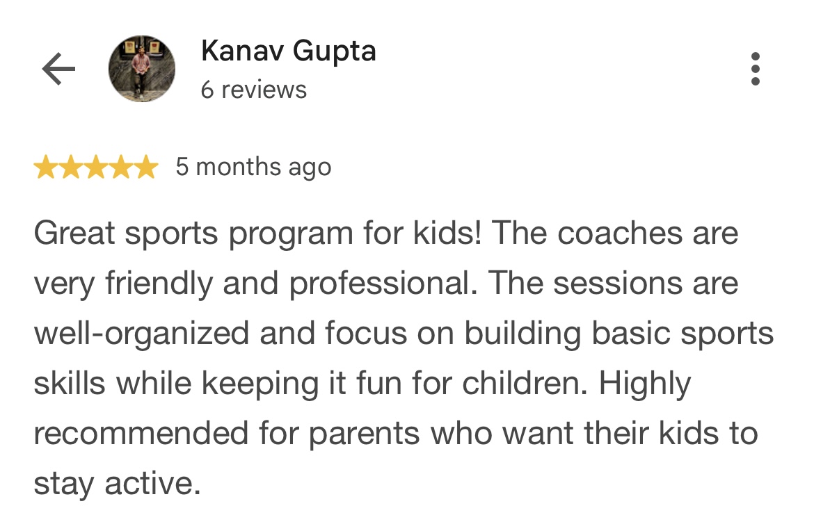 Sportball parent testimonial