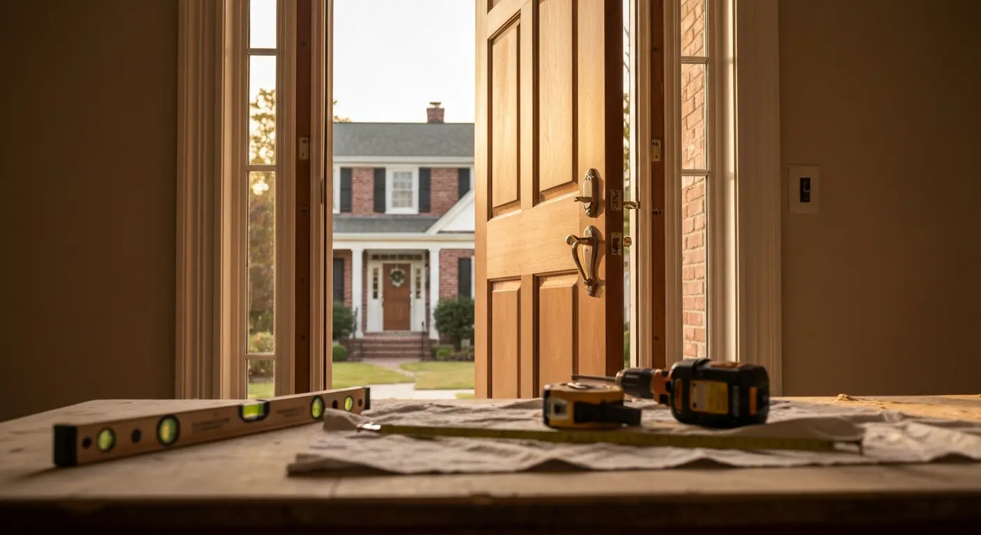 Custom door installation