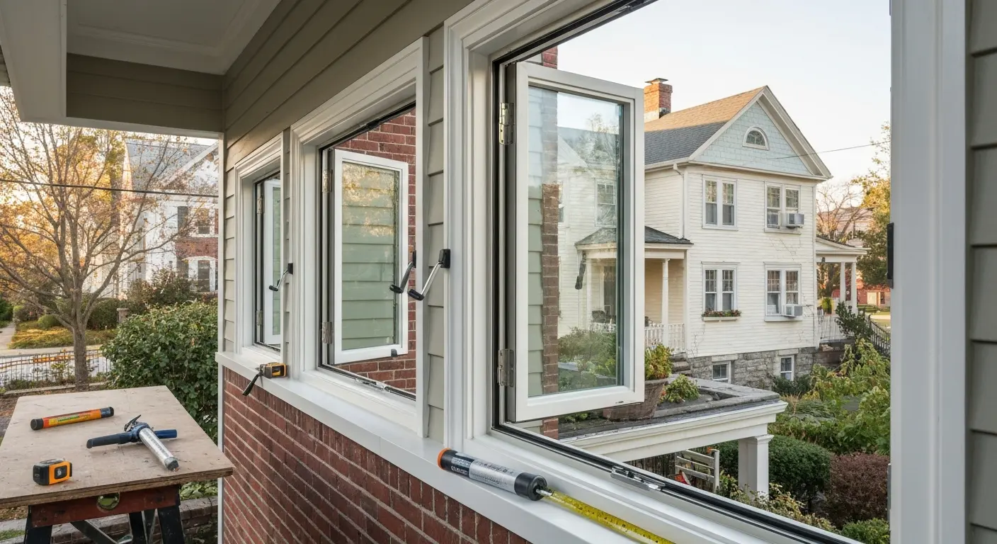 Casement window installation