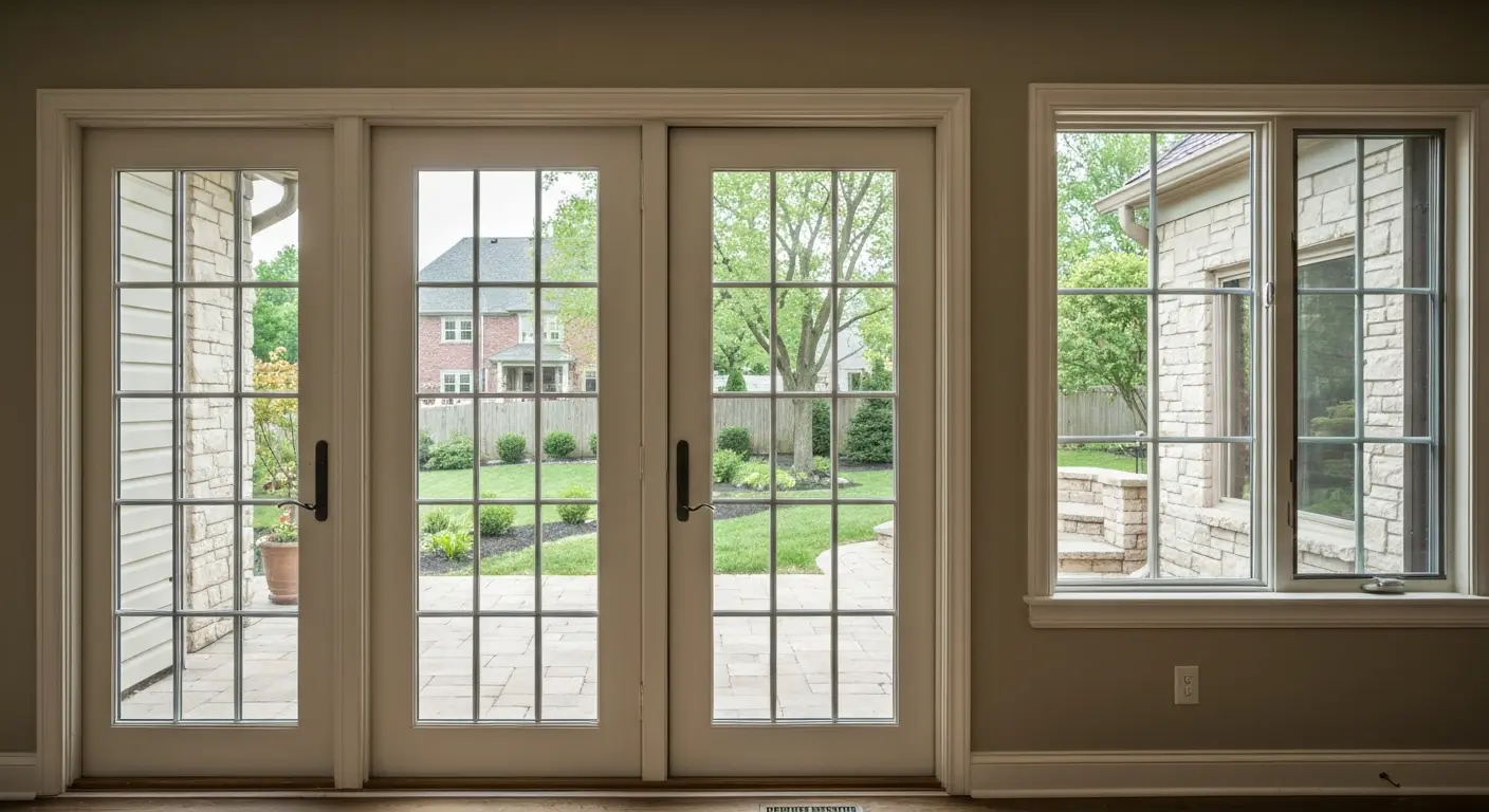 Andersen French patio door installation