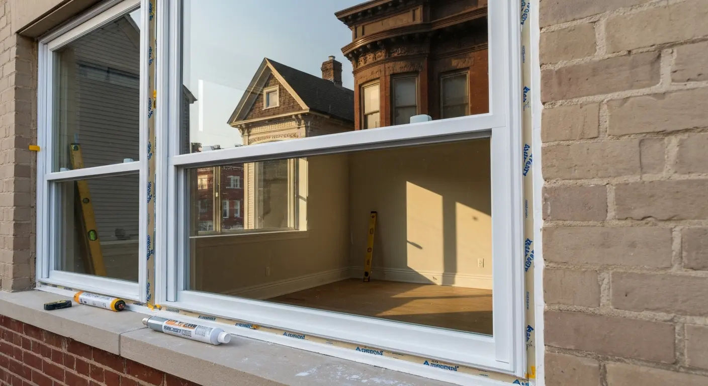 Andersen window installation in University City home