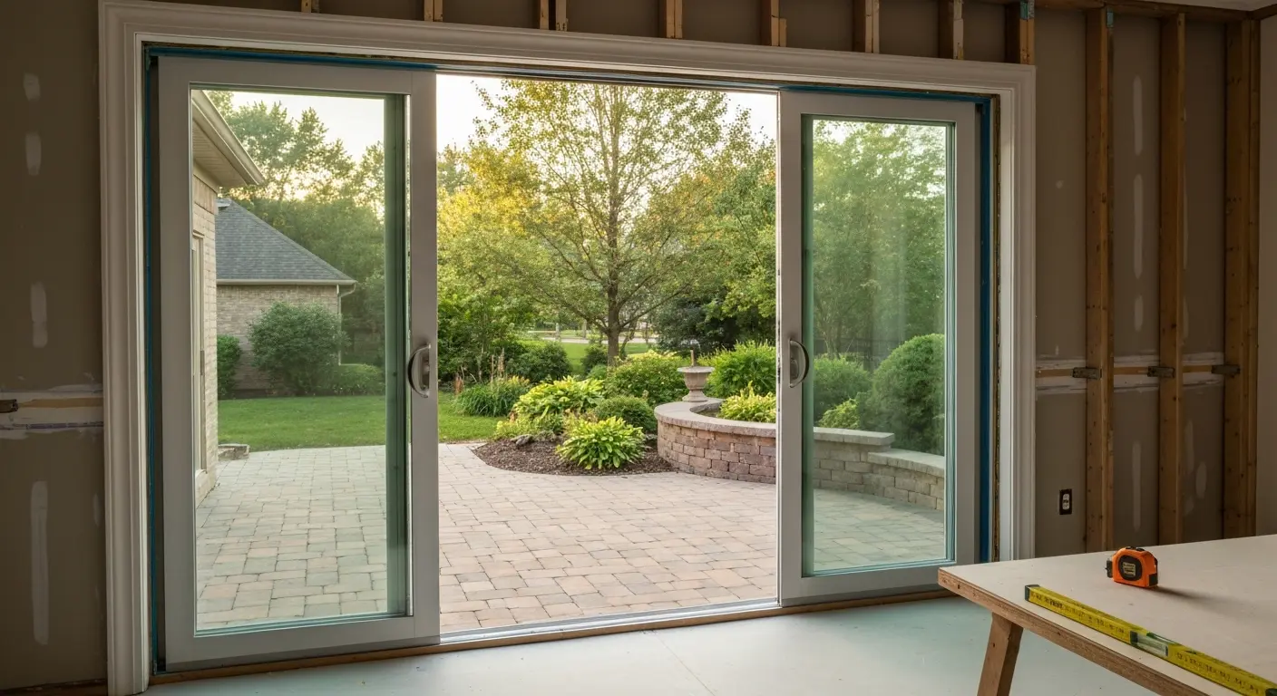 Andersen patio door installation in Chesterfield