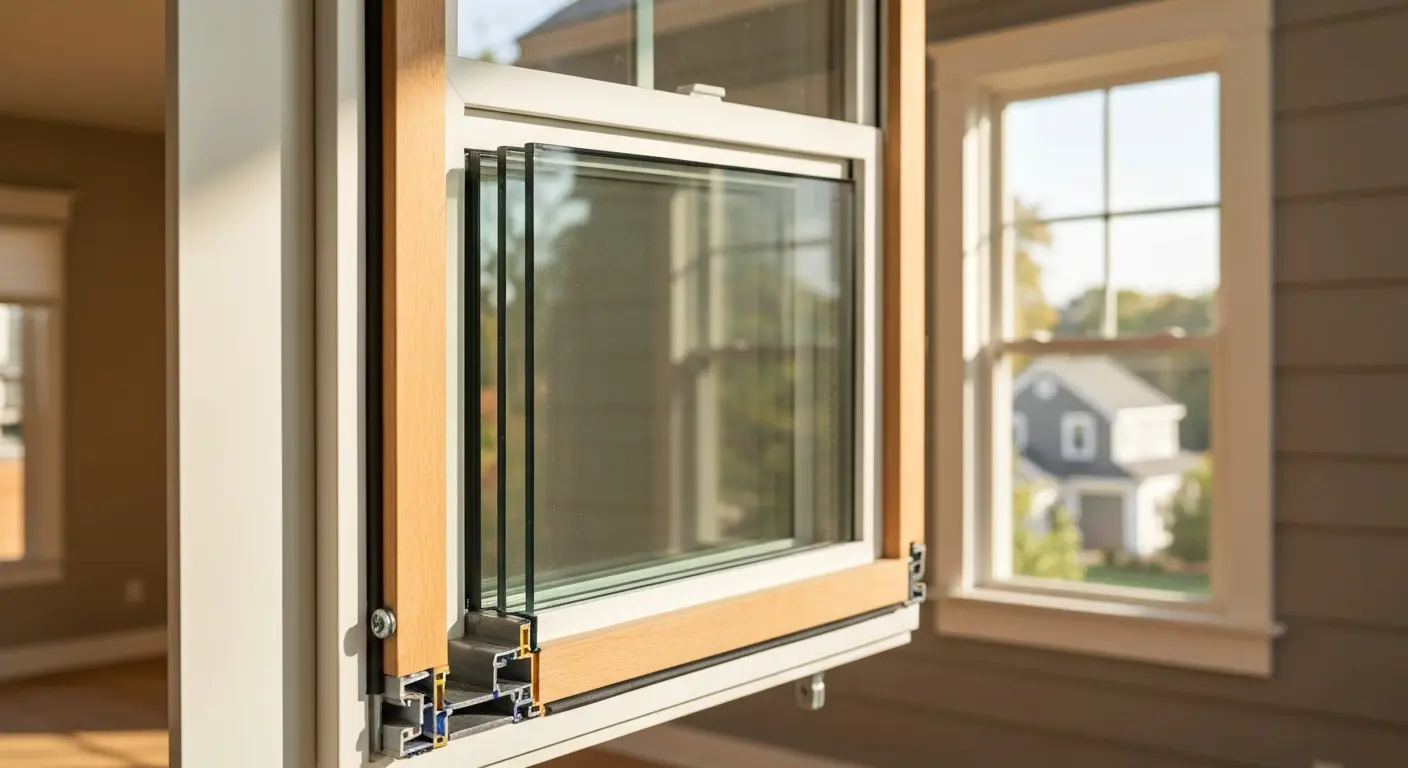 Energy-efficient window cross-section