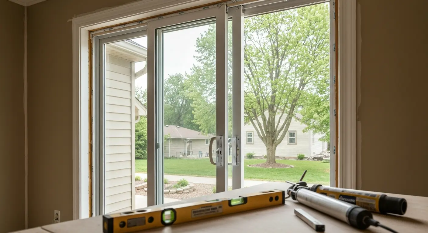 Andersen sliding patio door installation