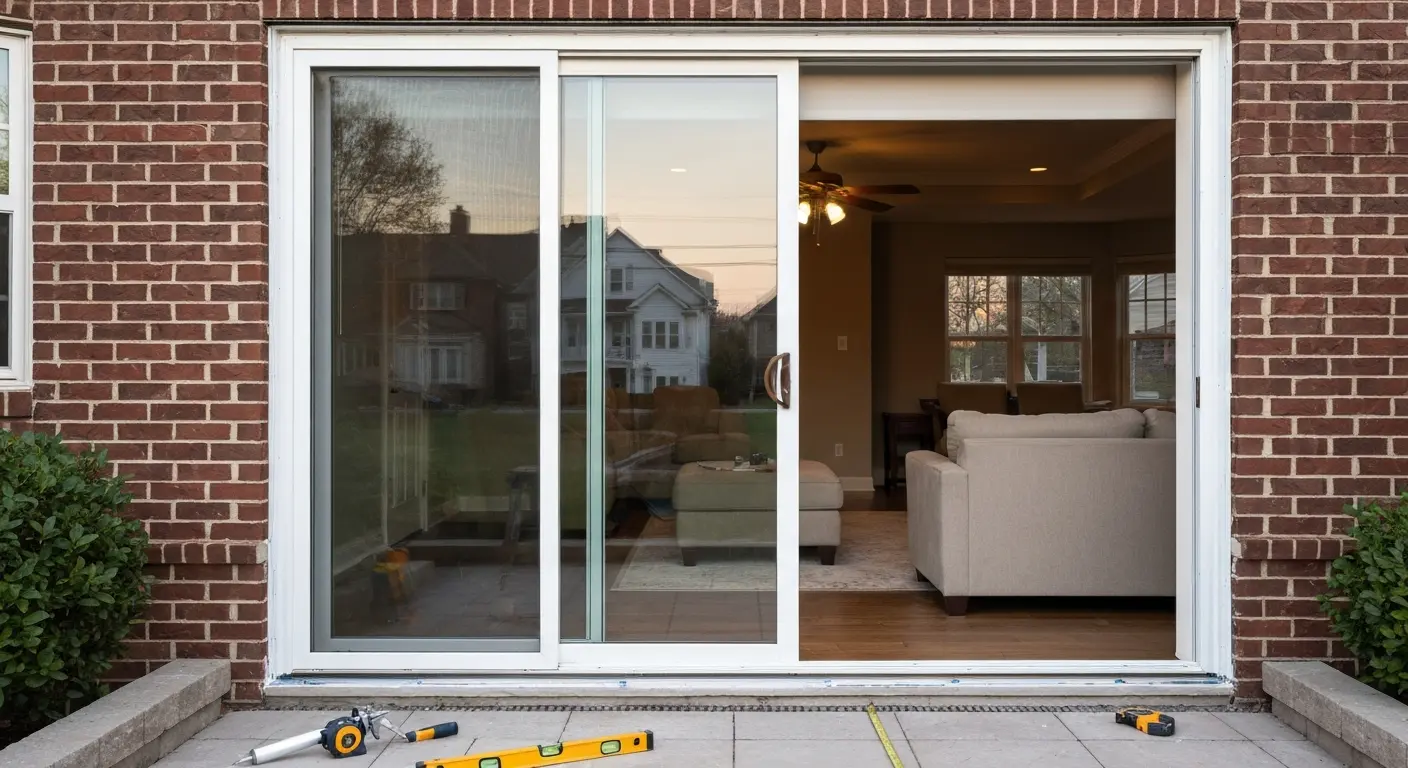 Energy-efficient patio door