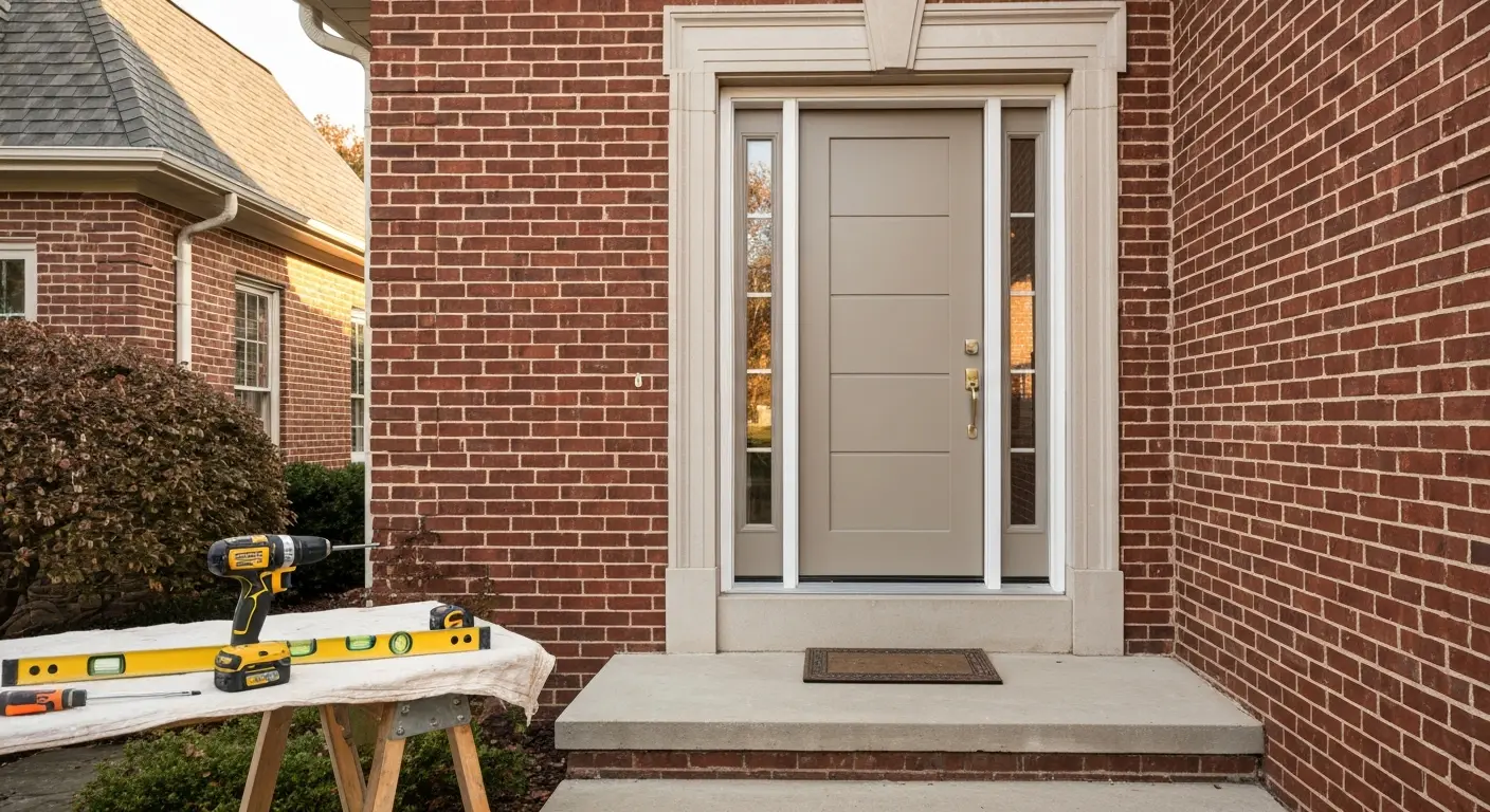 Residential door installation