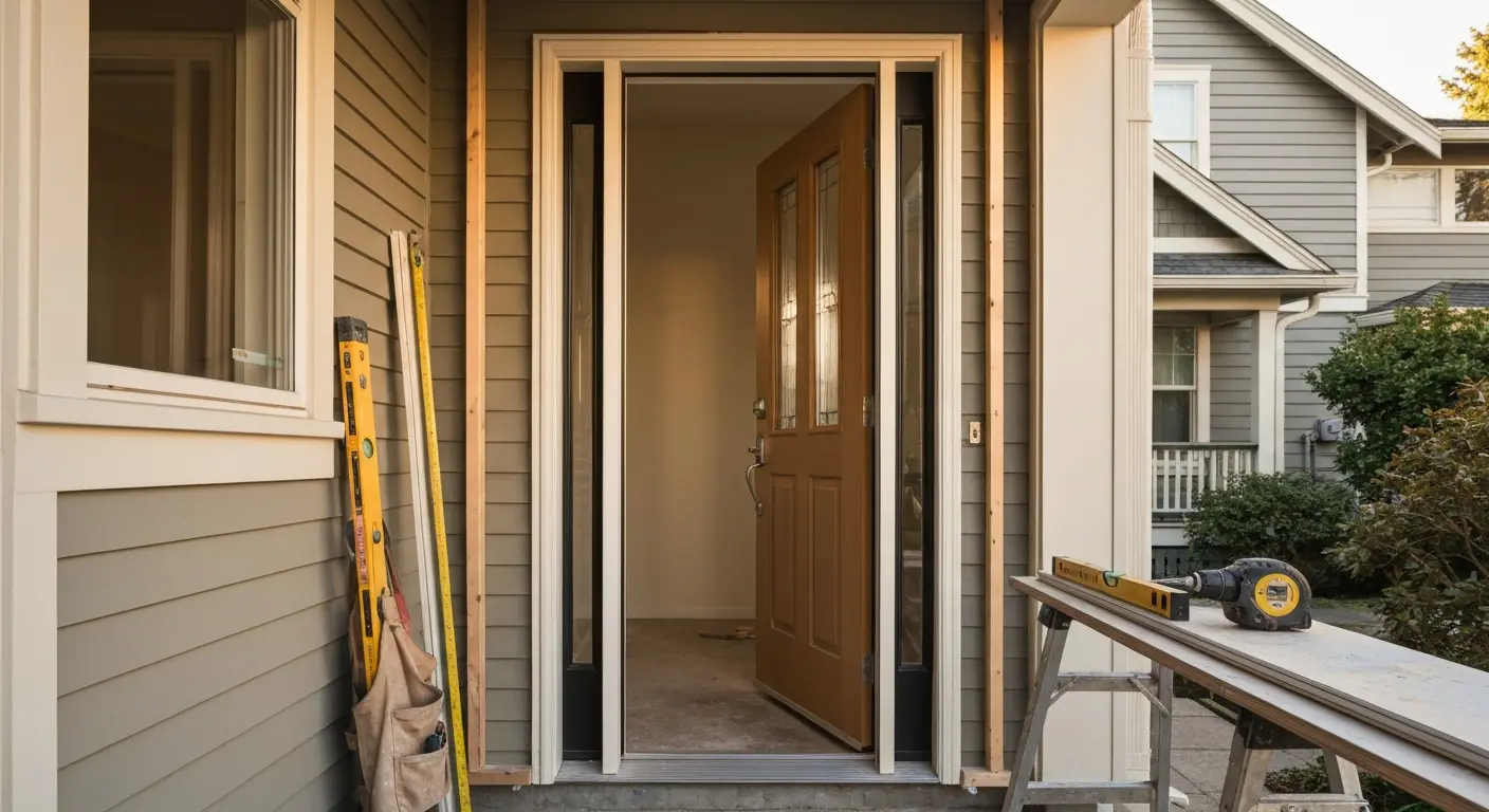 Custom door installation