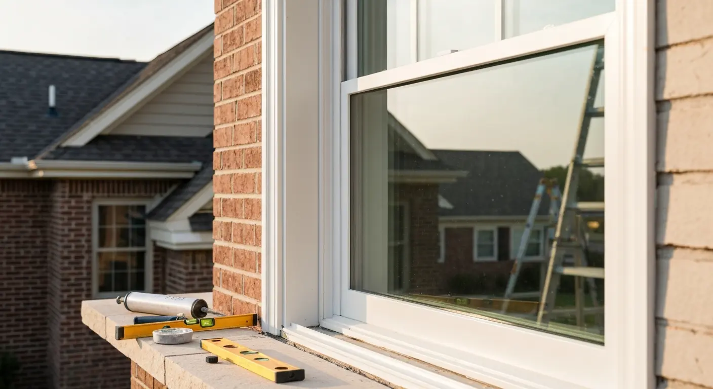 Andersen window installation in Ballwin home