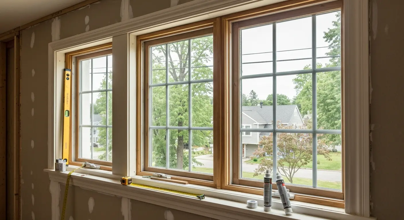 Single-hung window installation