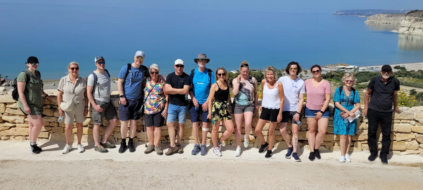 Het team van Interfysio op Cyprus, bij het tienjarig bestaan