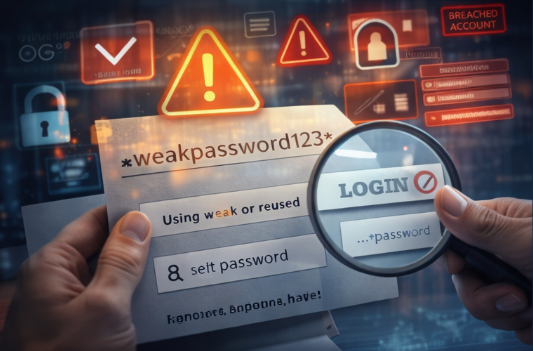 weak password cybersecurity risk for business accounts weak password cybersecurity risk for business accounts