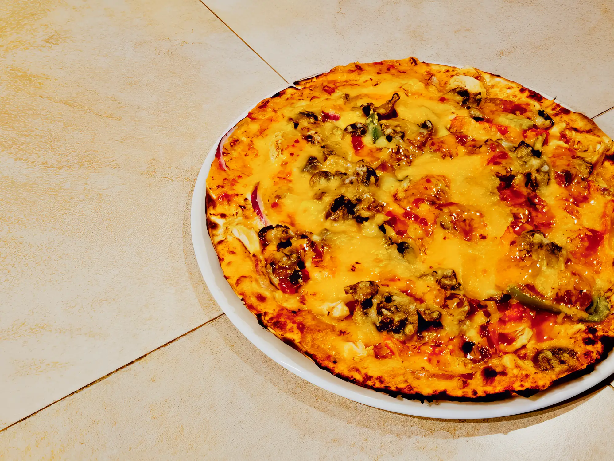 Pizza to share at Breezy's