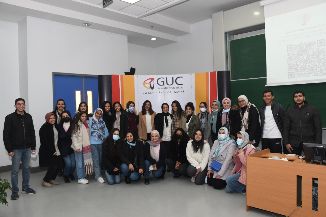 Sara Hegy with members of her community