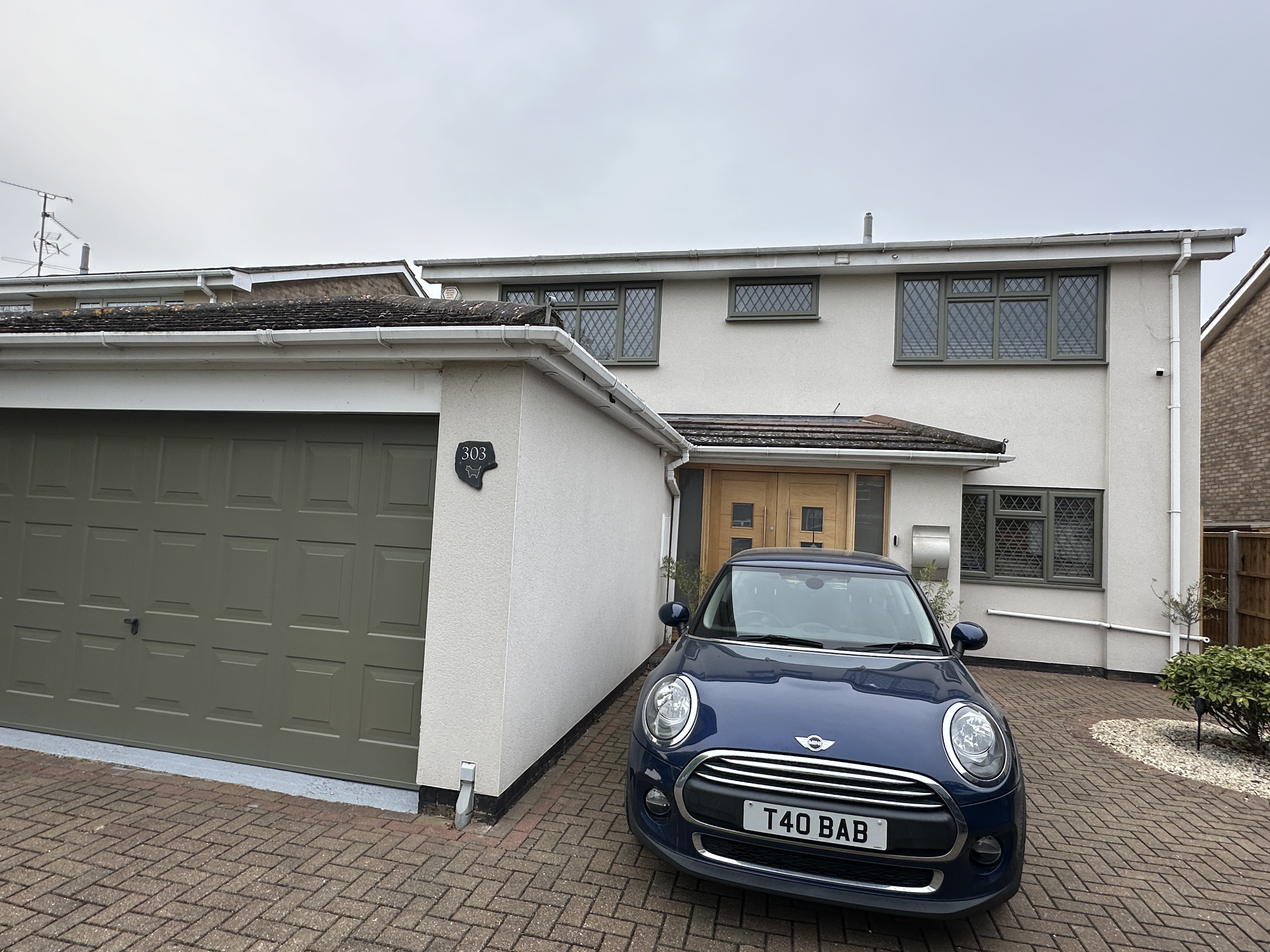 Garage door spraying service