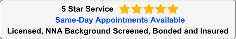 Mimosa Notary 5-star service banner displaying certified credentials as a licensed, bonded, insured, and NNA background-screened mobile notary. Mimosa Notary 5-star service banner displaying certified credentials as a licensed, bonded, insured, and NNA background-screened mobile notary.