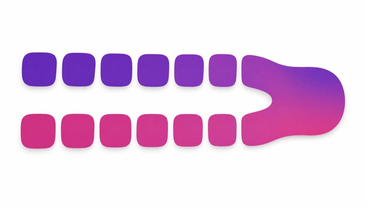 Client-side and candidate-side steps merging into one system