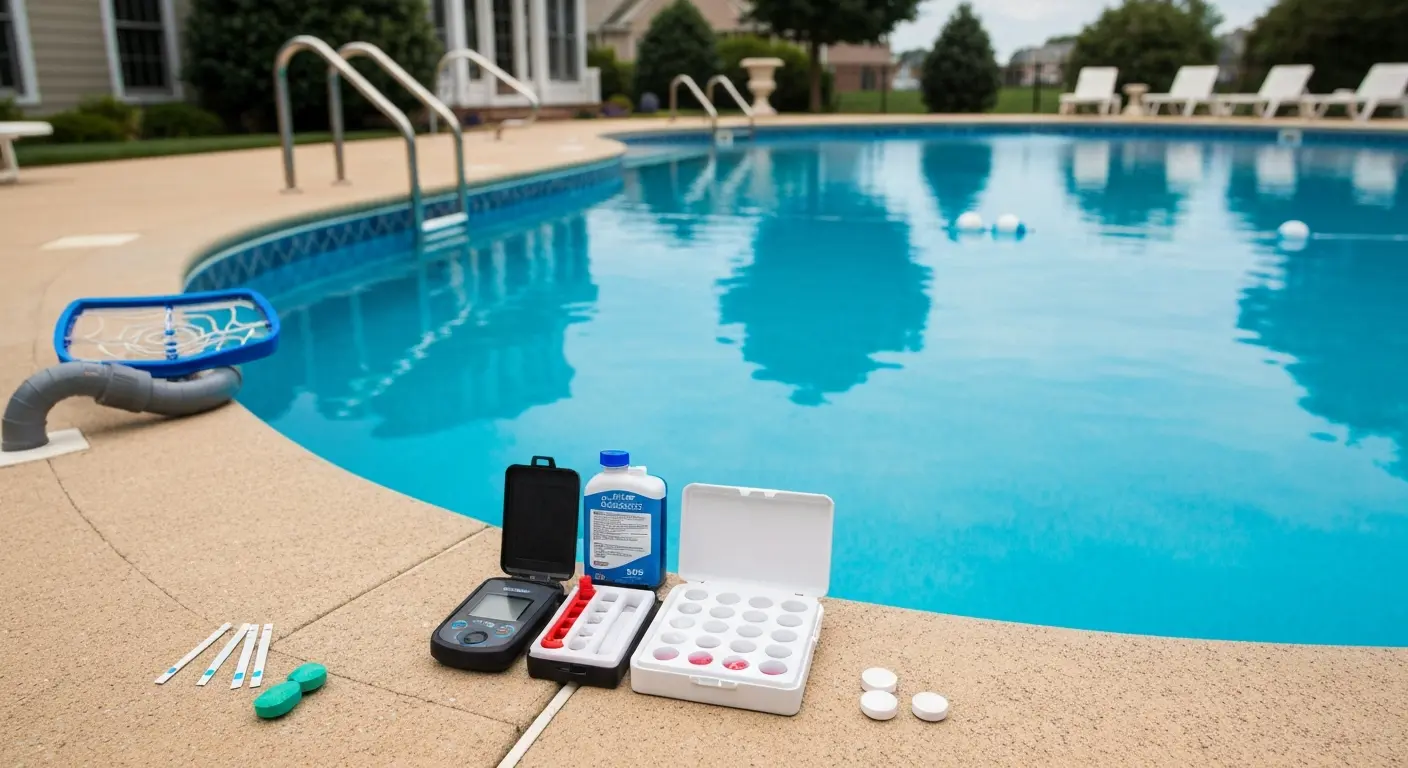 Weekly pool maintenance