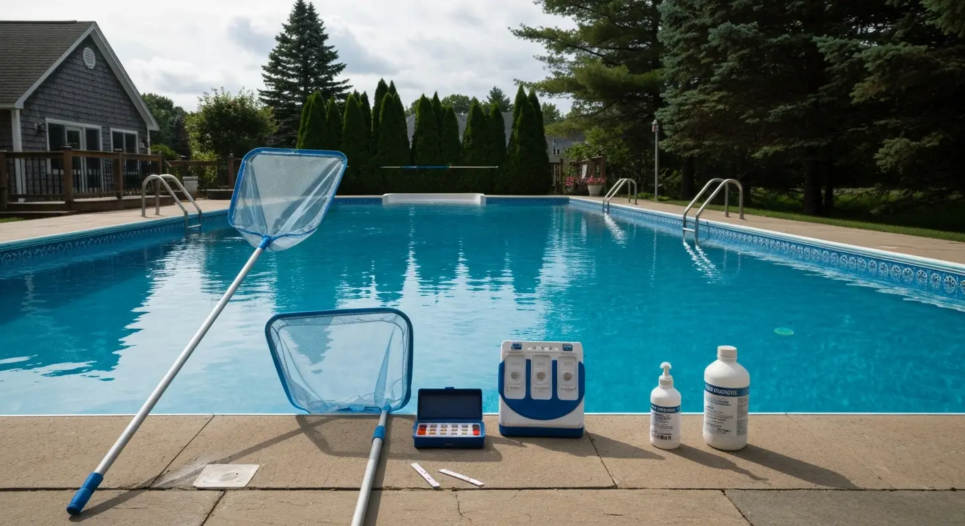 Weekly pool maintenance