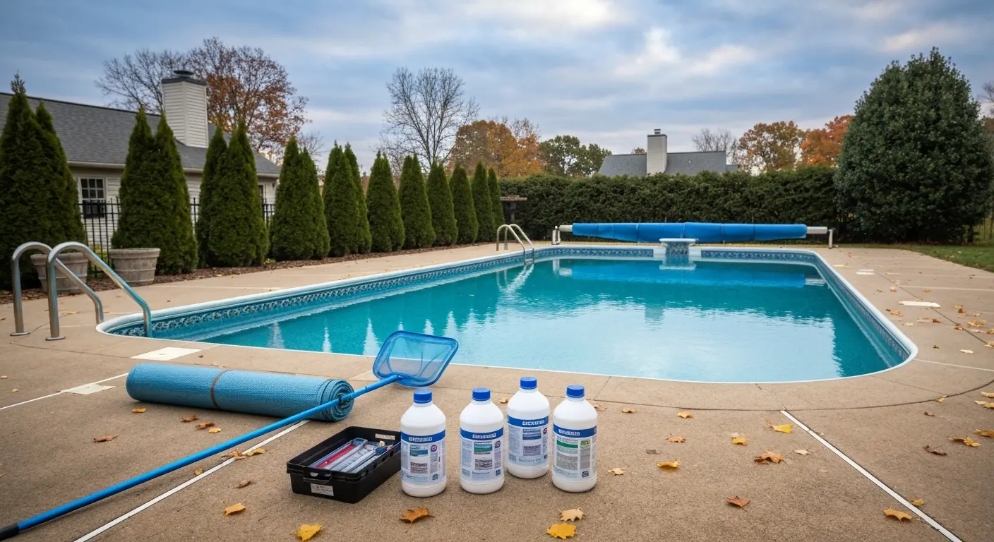 Pool closing and winterization