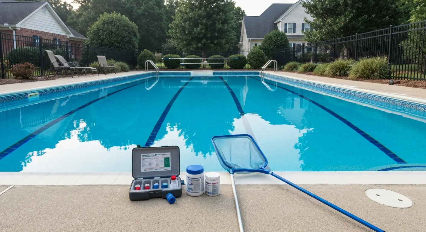 Weekly pool maintenance