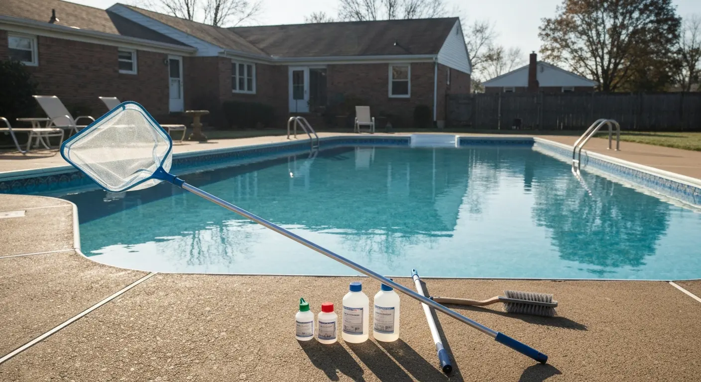 Weekly pool maintenance