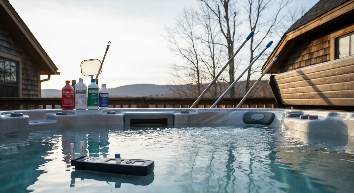 Maintenance check and water balancing