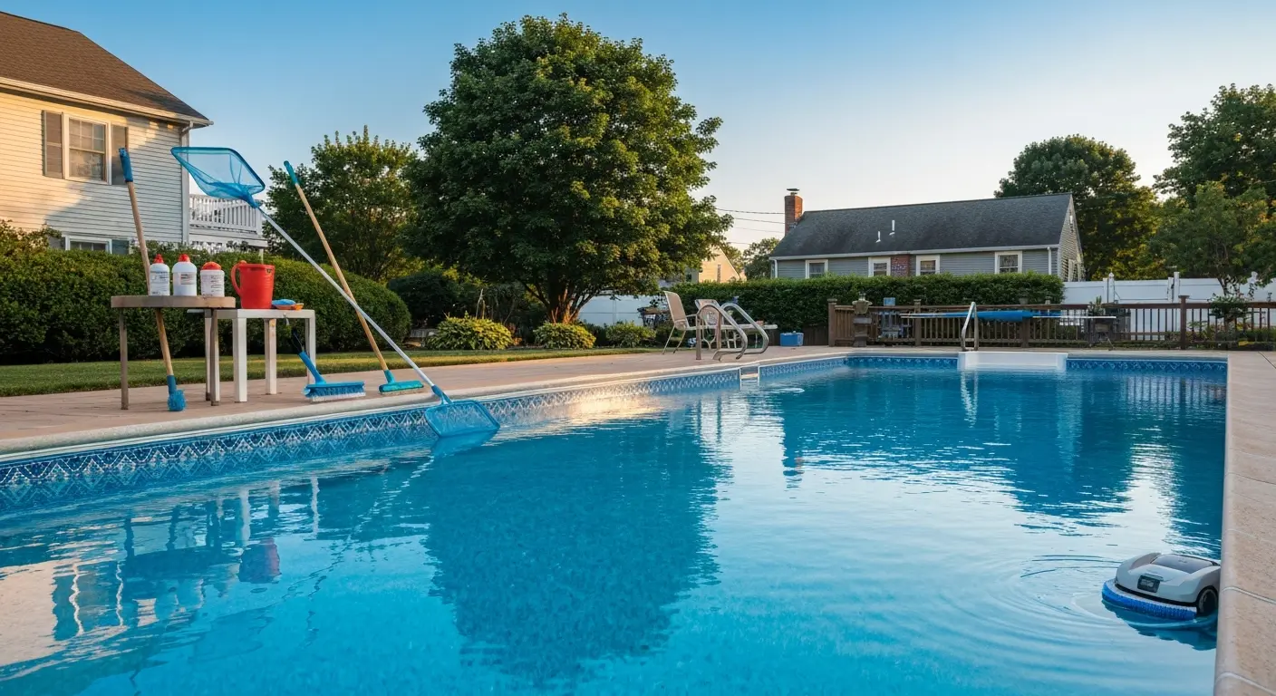 Rental property pool cleaning