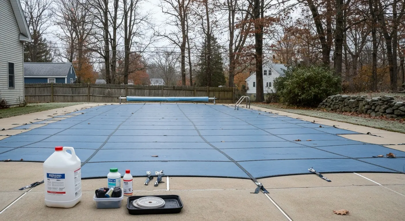 Pool closing and winterization