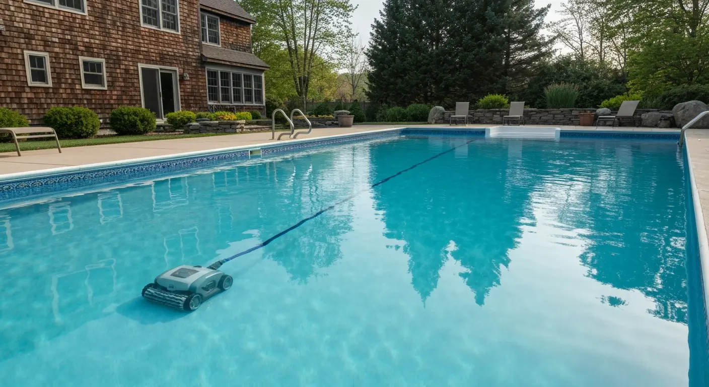 Corded robotic pool cleaner