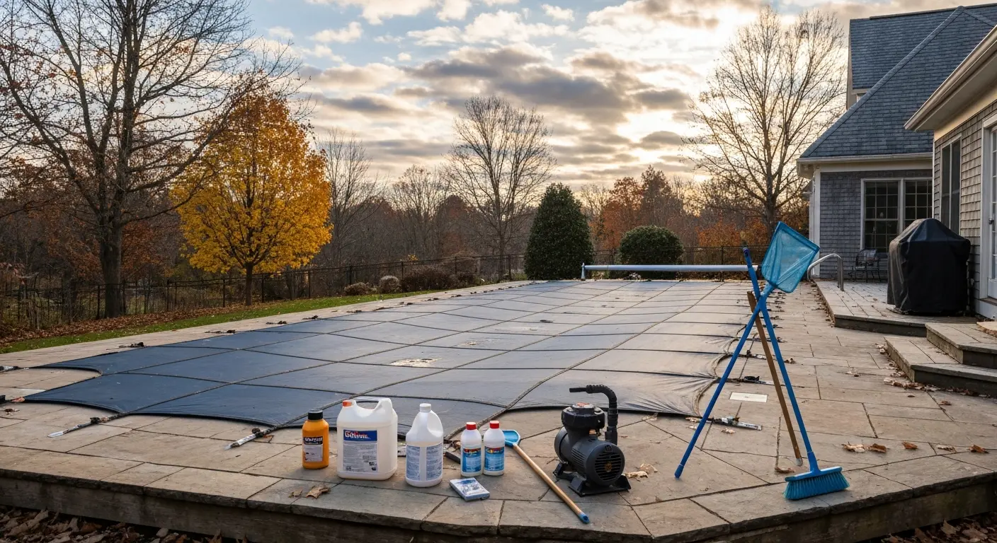 Pool closing service