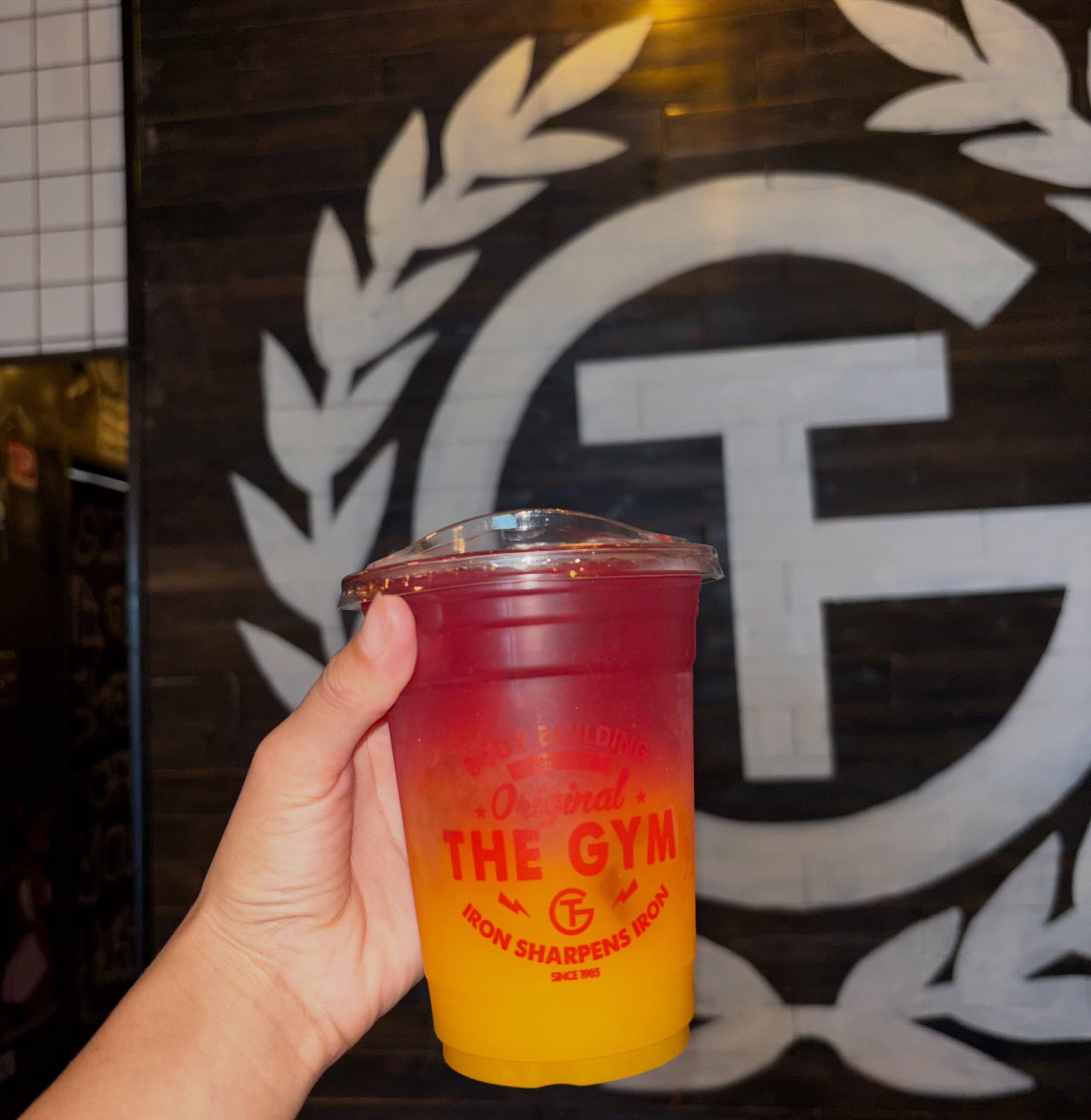 Berry Sunset iced tea at TG Cafe