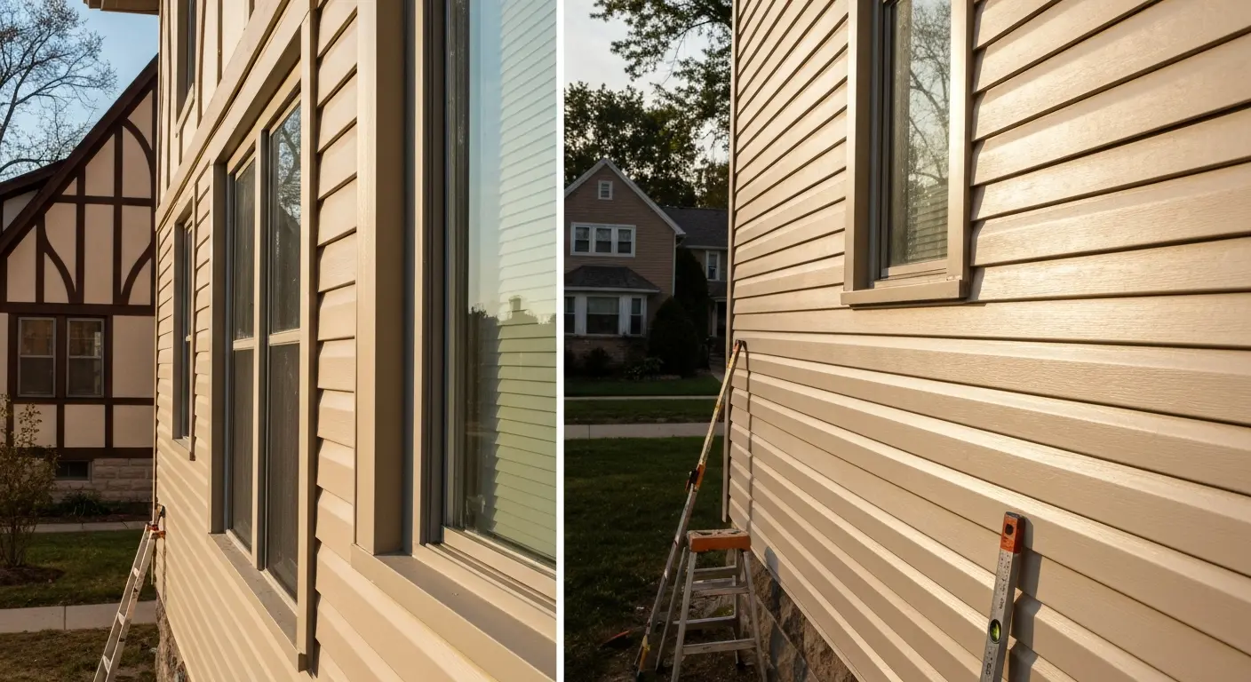 Vinyl siding installation