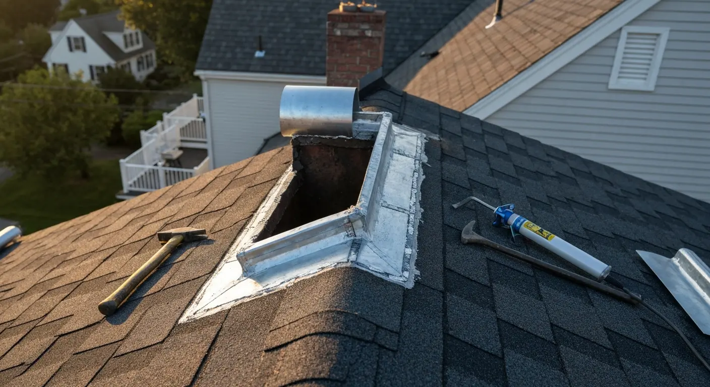 Roof repair work