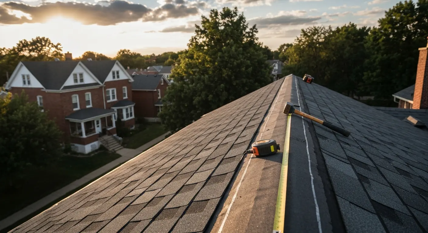 Asphalt shingle roofing installation