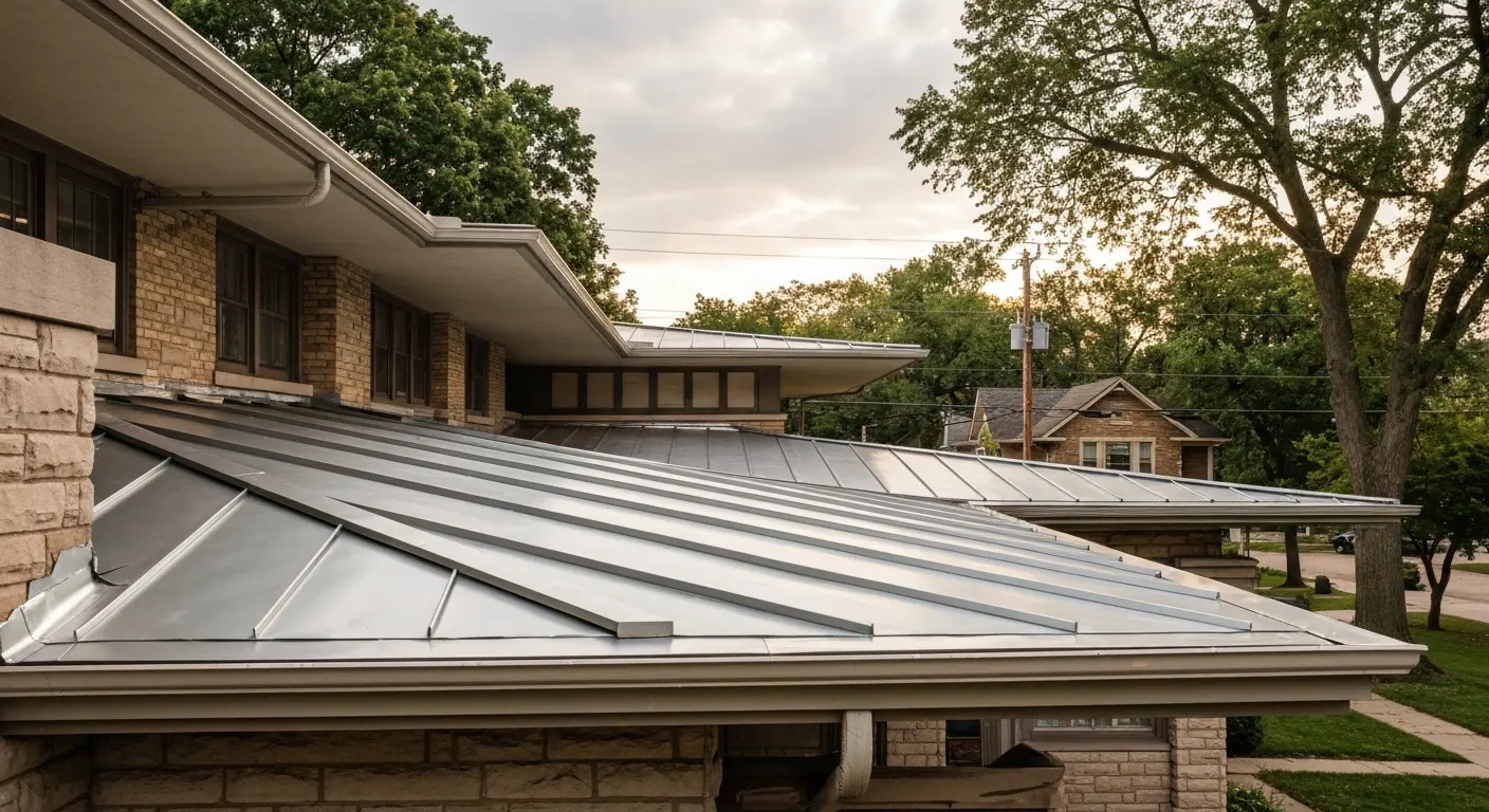 Metal roofing installation